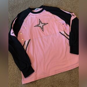 Aelfric Eden Pink and Black Star Long Sleeve Tee Size Small